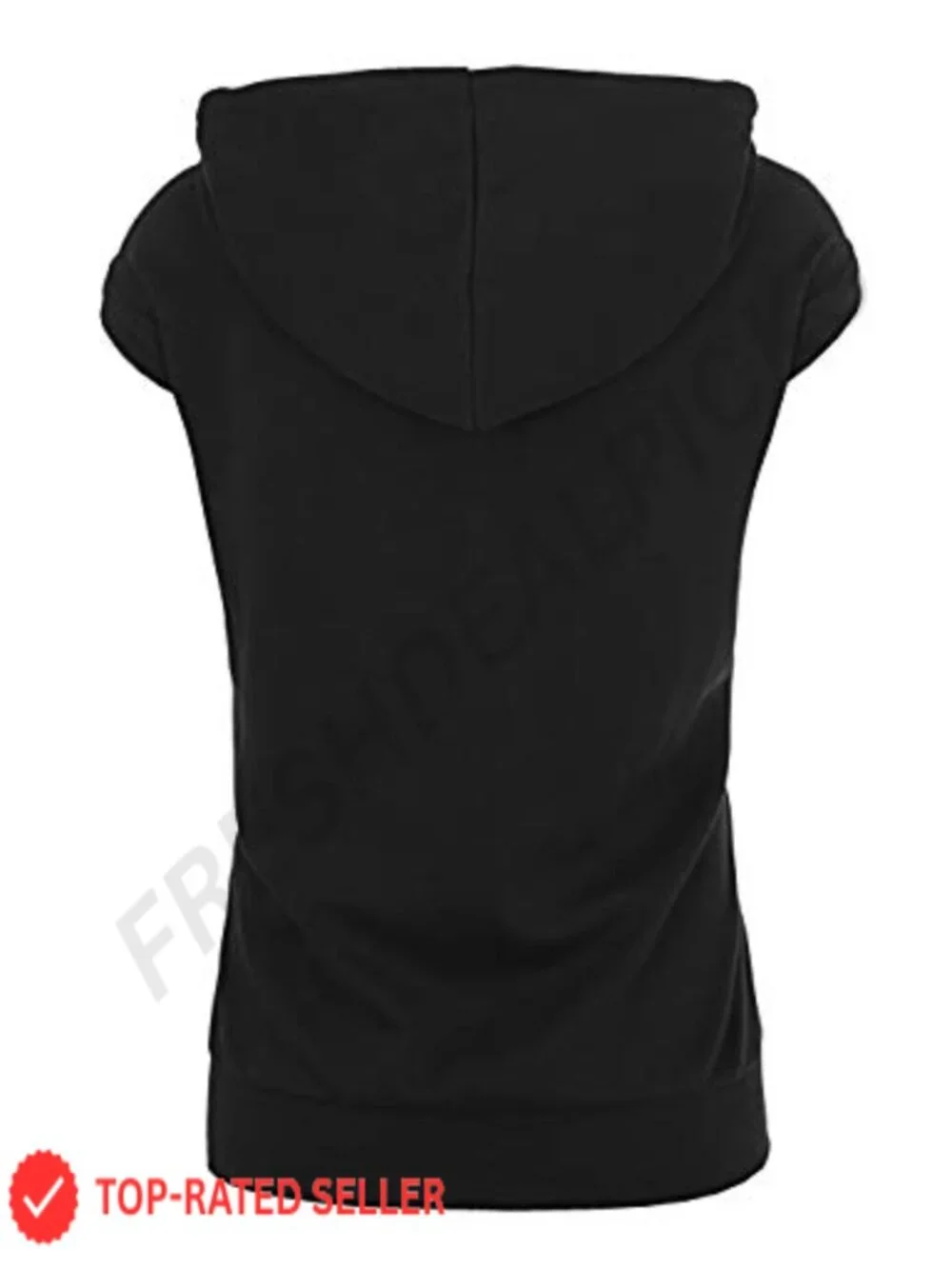 Lightweight Sleeveless Hooded Vest 1/4 Zip Pullover with Pockets